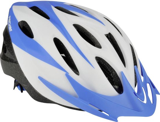 FISCHER FAHRRAD Sportiv ws S/M City fietshelm Wit, Lichtblauw Confectiemaat: M