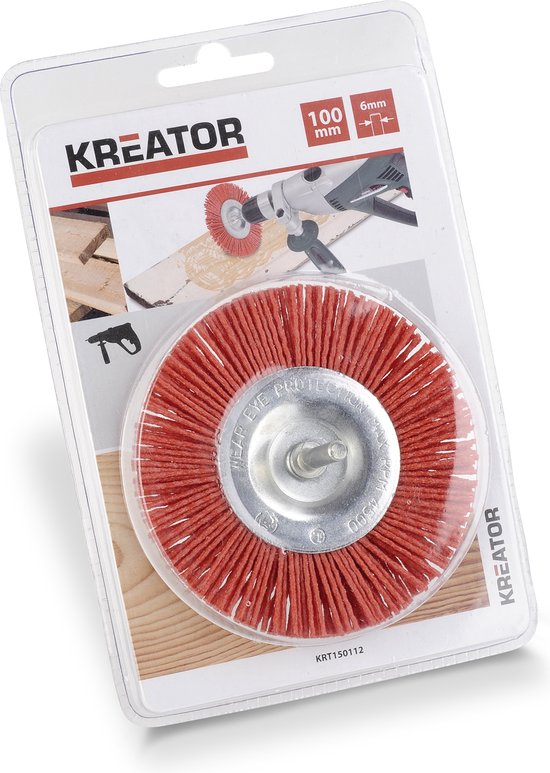 Foto: Kreator accessories krt150112 schijfborstel boormachine 100mm nylon