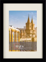 HAES DECO - Fotolijst Berlin zwart met passepartout voor foto formaat 10x15 en 15x20 - SP12120