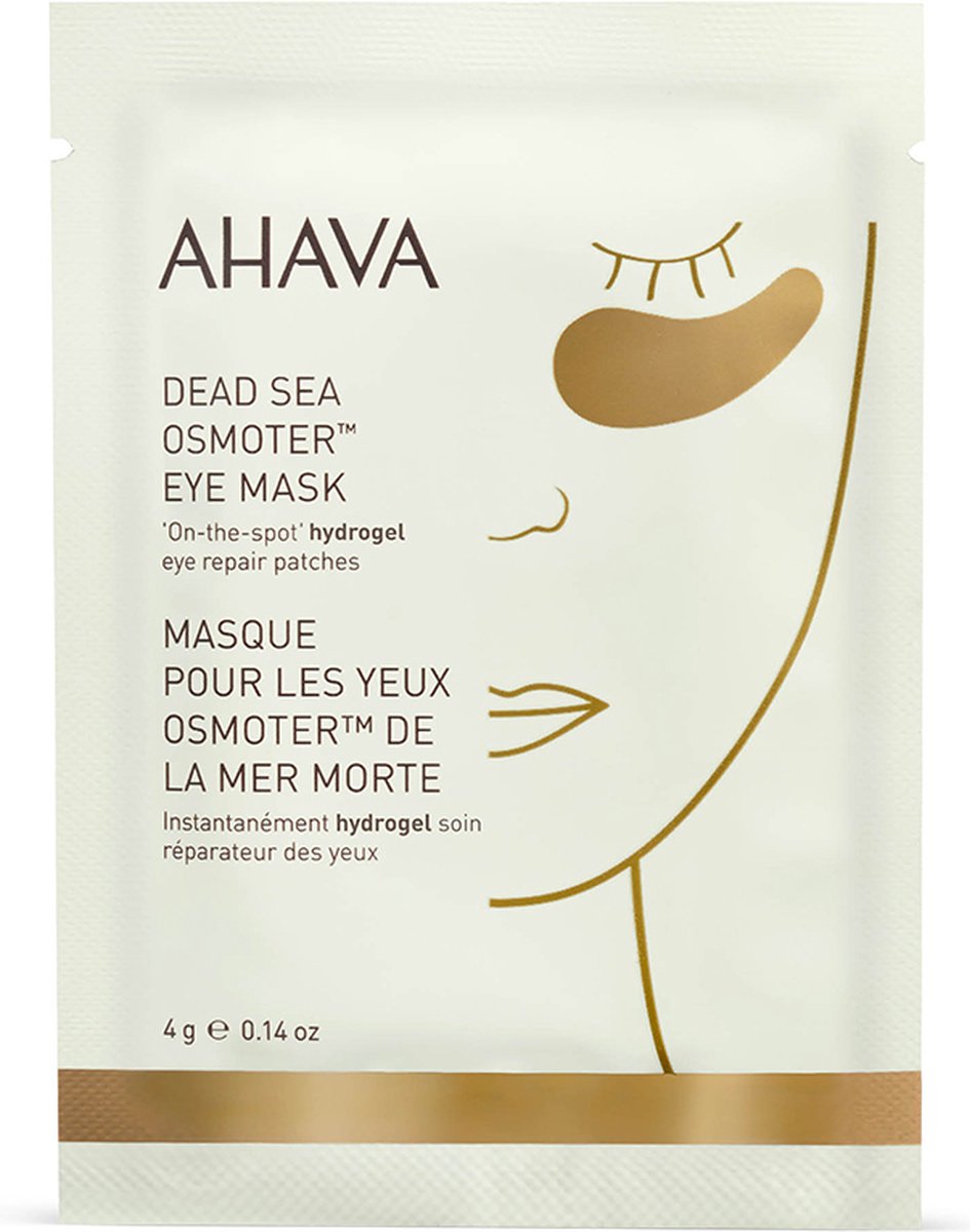 Goedkoopste AHAVA Oogmasker met Mineralen uit de Dode Zee - Anti-Rimpel & Anti-Aging | Helpt tegen Wallen & Donkere Kringen | Verbetert Uitstraling & Frisheid | Hyaluronic Acid voor Dames & Heren | Gezichtsverzorging met Vitamine C & Hyaluronzuur - 6 stuks