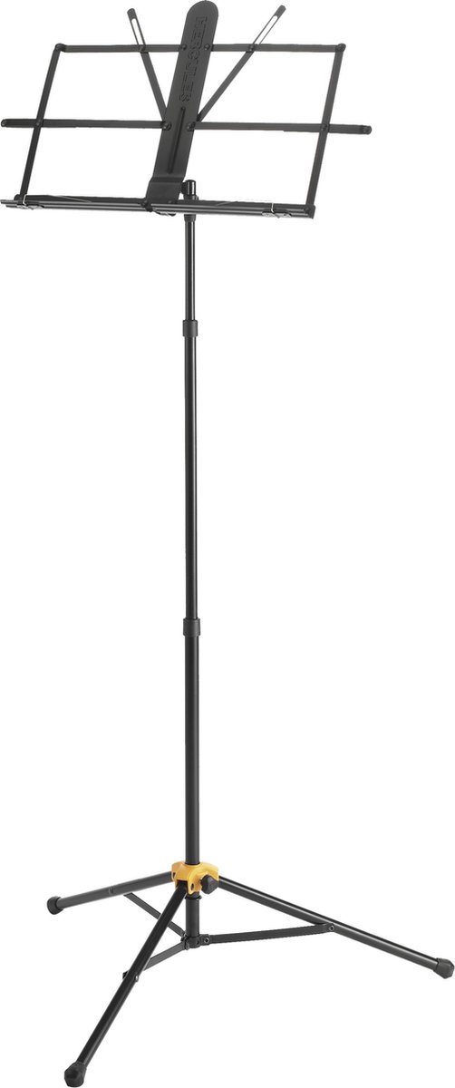 Hercules Stands HCBS-118B muziekstandaard Quik-N-Ez zwart, eenhandbediening - Muziekstandaard
