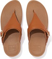 FitFlop Lulu Réglable Toe Post - Cuir MARRON - Taille 36