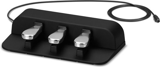 Sustain Keyboardpedaal, sustainpedaal voor piano, digitale piano, voetpedaal, met antislip onderkant, voor e-piano, synthesizer, digitale piano's, elektronische keyboards, 6,5 mm stekker