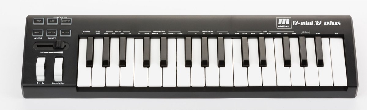 Miditech i2-mini - Masterkeyboard - 32 miditoetsen - Compact