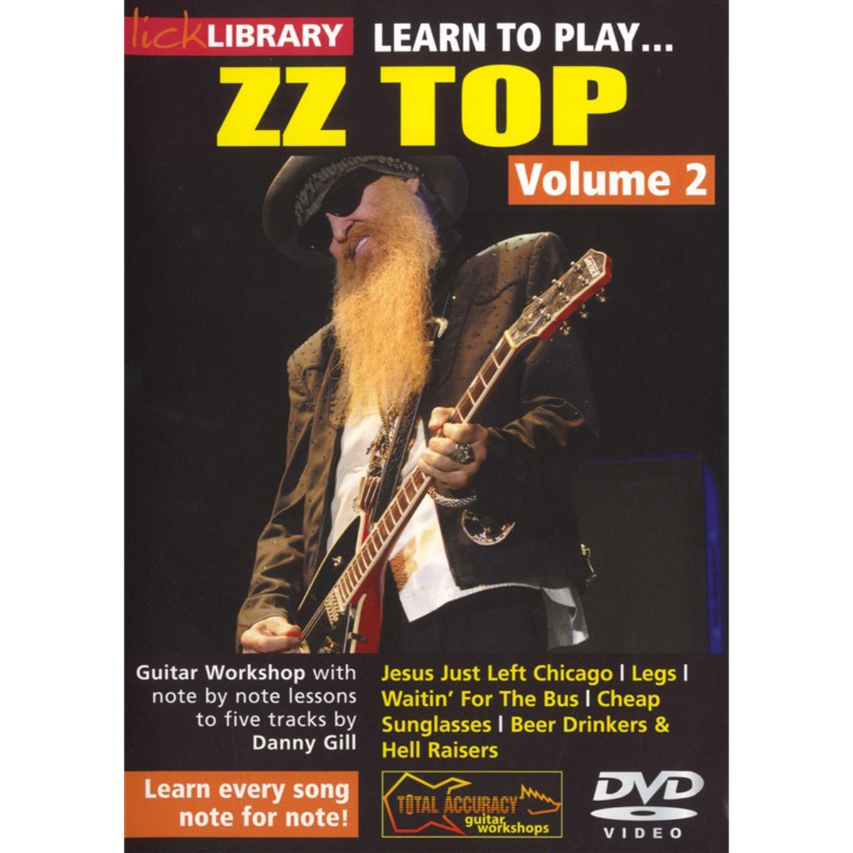 Roadrock International Lick Library - ZZ TOP 2 Learn to play (gitaar), DVD - DVD / CD / Multimedia: Q - Z