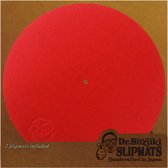 Dr. Suzuki Dr.Suzuki Mix Edition Slipmats red (paar) - Slipmat voor draaitafels