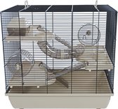 Cage pour hamster Interzoo Homer - beige - 58x38x55 cm