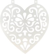 3BMT Bruiloft Decoratie - Hart vlaggenlijn - Wit