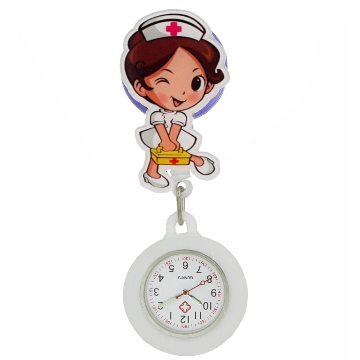 Fako® - Verpleegstershorloge - Zusterhorloge - Verpleegster Horloge - Roller - Zuster Verbanddoos