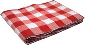 Geruit Tafelkleed Grote ruit rood 140 x 140 (Strijkvrij) - brabantsbont - picknick - traditioneel - vintage