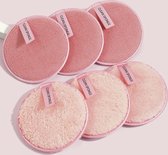 Herbruikbare wattenschijfjes XL - Make-up remover pads - Wasbare wattenschijfjes - 2 stuks - Roze - Verzorging - Gezichtsverzorging