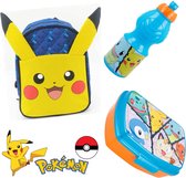 Pokémon Pikachu rugzak | peuters/kleuter + Lunchbox + Drinkfles - 400 ml