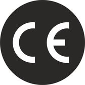 CE Stickers - 100 stuks - Rond 30 MM  - Zwart met Wit - CE Label - CE Markering - CE Keurmerk