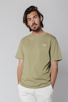 Colourful Rebel Uni Patch T-shirt Groen Heren - Katoen - XL