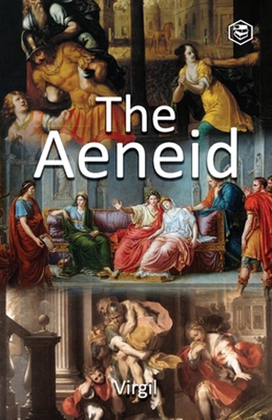 Couverture du livre The Aeneid de Virgil avec des peintures classiques.