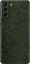 Samsung Galaxy S21 Skin Camouflage Groen - 3M Sticker