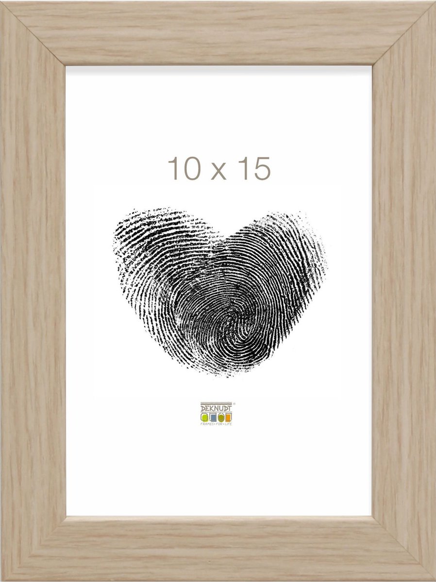 Deknudt Frames fotolijst S45RJ1 - naturel eikkleur - hout - 10x15 cm