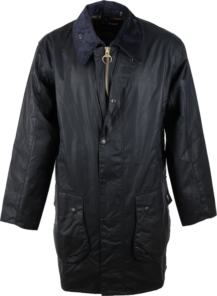 Barbour Border Wax Jas Blauw - Maat 48 - Heren - Wax jassen