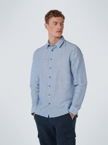 No Excess Mannen Overhemd Met Lange Mouwen Blauw XL