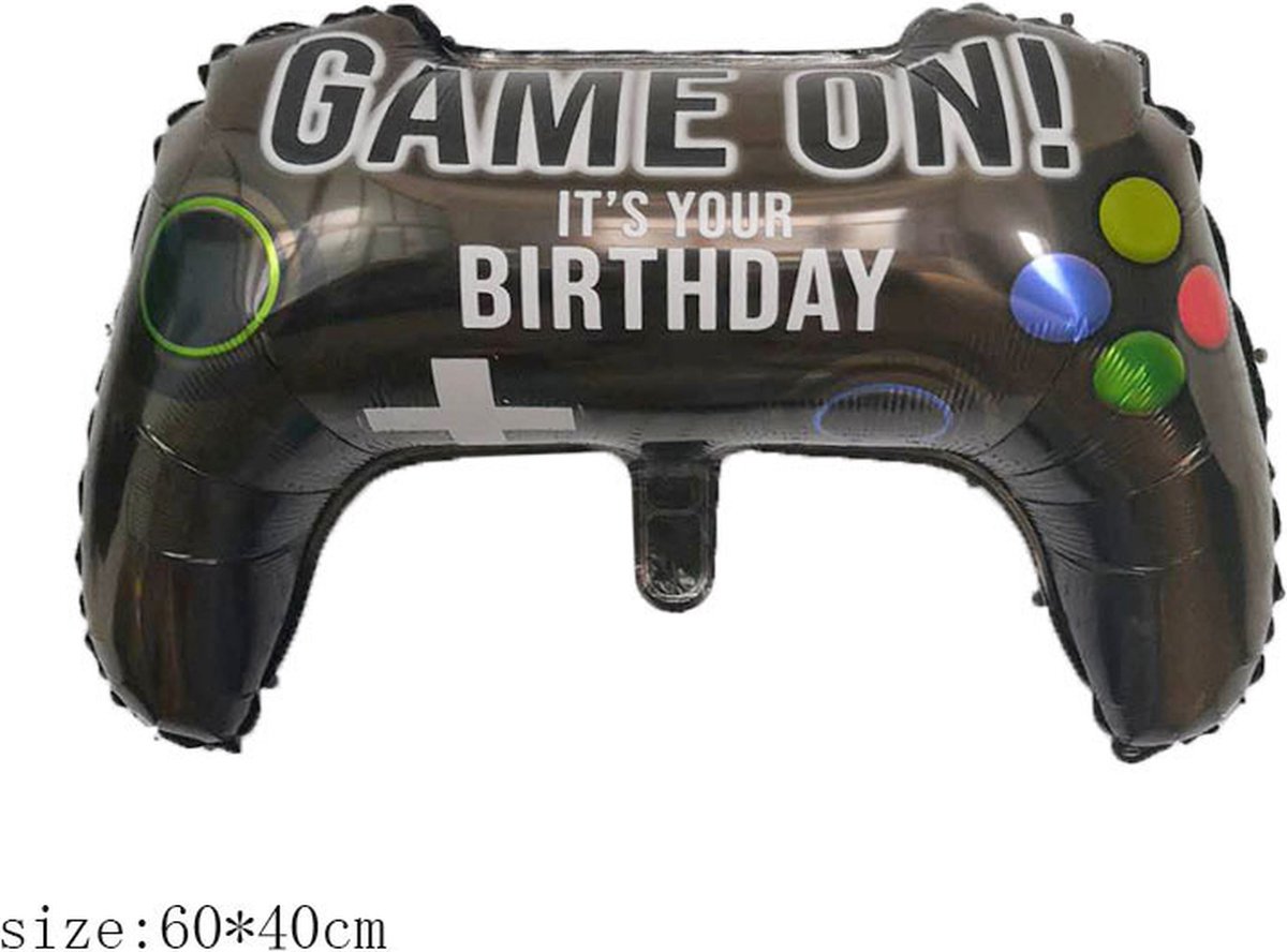 Game Controller Ballon - Grote - Video Game Ballon - Xbox Gamer Party Decoraties - Roblox Party - Verjaardagsfeest decoratie - Helium - Aluminium