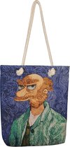 Omyda - Vincet van Gogh - Schoudertas - Gobelin stof - Dames - Canvas - Tote - Draagtas - Handtas - bag - Blauw - Kunst