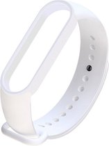 Horlogebandje geschikt voor Mi Band 3/4 - Sportarmband - Slimme Horlogeband geschikt voor Mi Band 3/4 - Wit