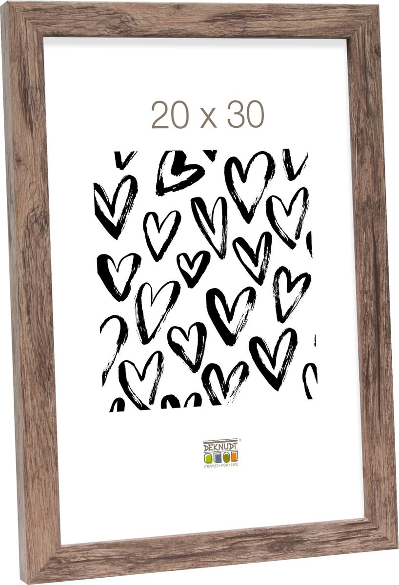 Deknudt Frames fotolijst S45RH3 - bruin - hout - 20x30 cm