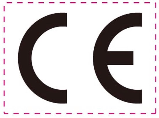 CE Stickers - 100 stuks - 30 X 22 MM - Wit met Zwart - CE Label - CE ...