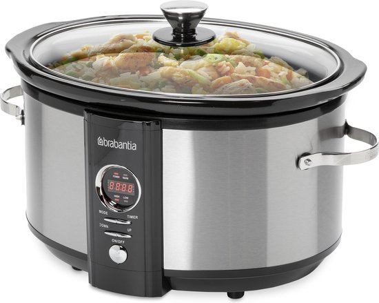 Brabantia bbek1083 - slow cooker - 6. 5 liter - 320 watt