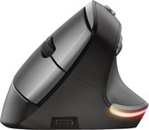 Trust Bayo - Ergonomische muis - Draadloos met USB-receiver - Oplaadbaar - Zwart