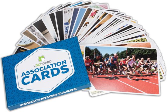 Associatiekaarten - Trainingskaarten - Coachkaarten - Fotokaarten - 45 Kaarten Groot Formaat (21 x 15 cm)