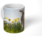 Mok - Lam - Bloemen - Narcissen - 350 ML - Beker - Uitdeelcadeautjes