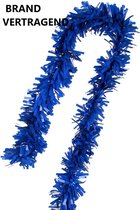 PVC Folie Draai Guirlande Blauw 5 meter BRANDVEILIG/ BRANDVERTRAGEND, Carnaval, Themafeest, Festival, Verjaardag