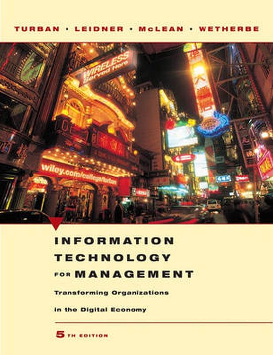 Information Technology for Management - cover