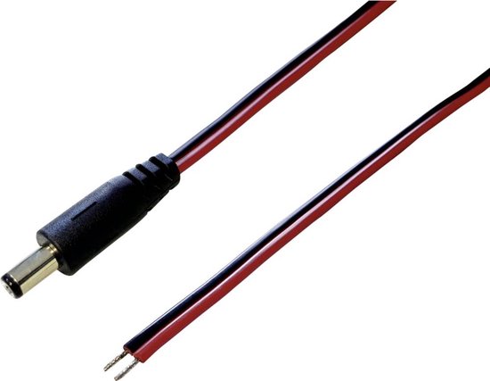 TRU COMPONENTS Laagspannings-aansluitkabel Laagspanningsstekker - Open kabeleinde 2.50 mm 5.00 m 1 stuk(s)