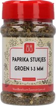 Van Beekum Specerijen - Paprika Stukjes Groen 1-3 mm - Strooibus 110 gram
