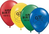 Game controller happy birthday You've Leveled up! 24 stuks latex ballon