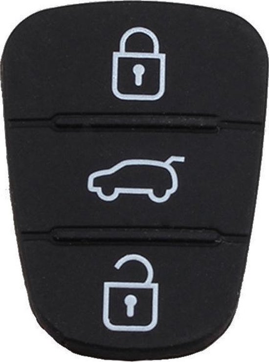 Autosleutel Rubber Pad Vervanging 3 Knoppen (BU-3B) geschikt voor Hyundai  sleutel i10... | bol.com