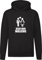 Dad man walking | Huwelijk | trouwen | bruidegom | Unisex | Trui | Sweater | Hoodie | Capuchon | Zwart