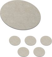 Onderzetters voor glazen - Rond - Steen - Beton - Patronen - 10x10 cm - Glasonderzetters - 6 stuks