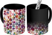 Magische Mok - Foto op Warmte Mokken - Koffiemok - Hexagon - Patroon - Geometrie - Magic Mok - Beker - 350 ML - Theemok