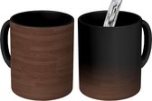 Magische Mok - Foto op Warmte Mokken - Hardhout - Natuur - Patronen - Magic Mok - Beker - 350 ML - Uitdeelcadeautjes
