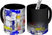 Magische Mok - Foto op Warmte Mokken - Design - Mondriaan - Kunst - Oude meesters - Magic Mok - Beker - 350 ML - Uitdeelcadeautjes