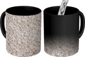 Magische Mok - Foto op Warmte Mokken - Graniet print - Wit - Chic - Patronen - Magic Mok - Beker - 350 ML - Uitdeelcadeautjes