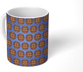 Mok - Munt - Kunst - Modernisme - Mucha - Mokken - 350 ML - Beker - Uitdeelcadeautjes