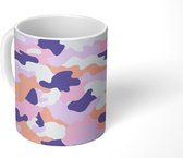 Mok - Koffiemok - Pastel - Camouflage - Patronen - Mokken - 350 ML - Beker - Koffiemokken - Theemok