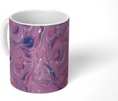 Mok - Marmer print - Verf - Patroon - Abstract - Mokken - 350 ML - Beker - Uitdeelcadeautjes