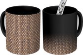 Magische Mok - Foto op Warmte Mokken - Metaal - Patroon - Roest print - Structuur - Magic Mok - Beker - 350 ML - Uitdeelcadeautjes