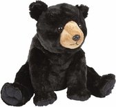 Pluche zwarte beer knuffel 30 cm