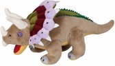 Pluche dinosaurus Triceratops knuffel 30 cm